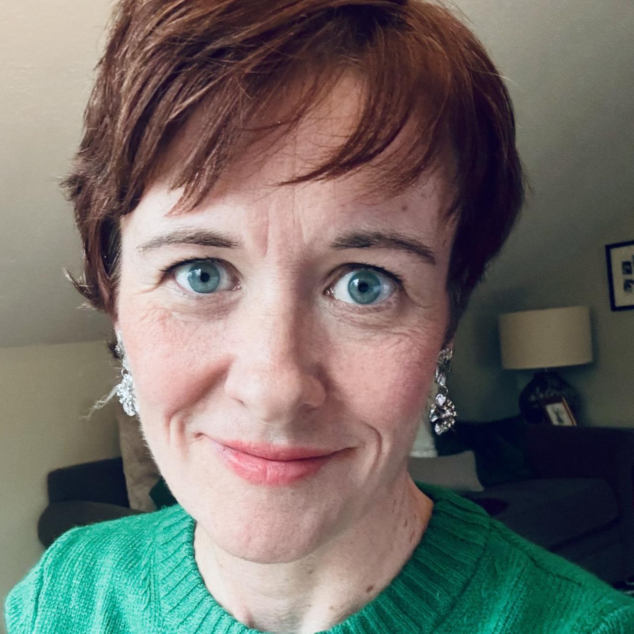 woman smiling